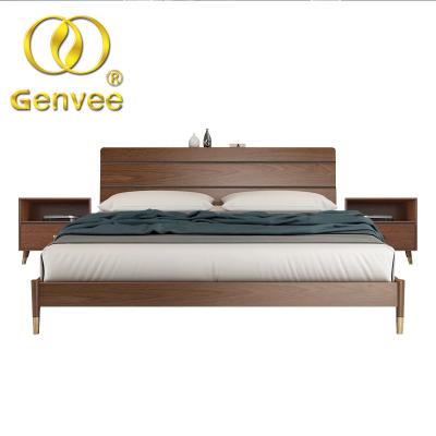 China Water Proof New Design Cheap Price Bed With Melamine E1 MDF For Bedroom Furniture for sale