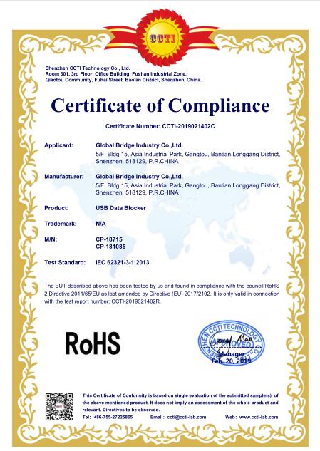 RoHS - Global Bridge Industry Co., Ltd.