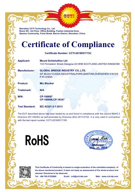 RoHS - Global Bridge Industry Co., Ltd.