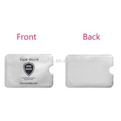 China Business Card Credit Card Protect Sleeves Aluminum Foil Card Holder Identity Fortress RFID Card Holder for sale