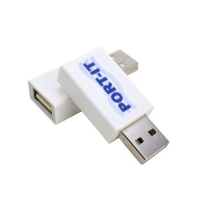 China USB Data Blocker White / Black Color Logo Printing USB Syncstop USB Data Blocker for sale