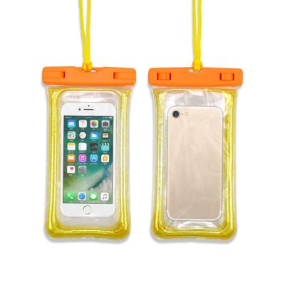 China Sandproof Product Universal Mobile Waterproof Dustproof Hot Phone Floating Waterproof PVC Case For iPhone Samsung for sale