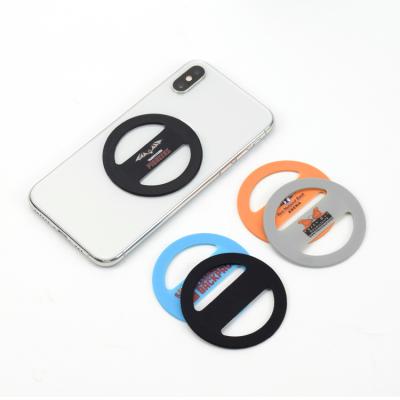 China Flexible Adjustable Slim Silicone Phone Grip Holder Adhesive Finger Grip Holder Stand for sale