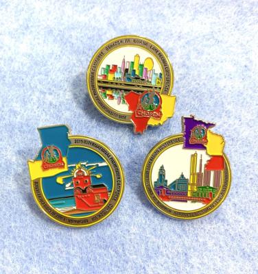 China Custom Soft Enamel Lapel Pins America Manufacture High Quality Pin Wholesale Price for sale