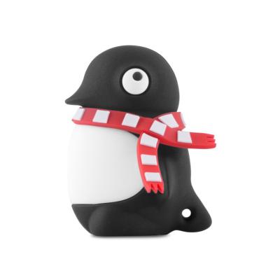 China New Style Cartoon PVC Pen Drive 32GB Penguin Pills Portable Memory Stick for sale