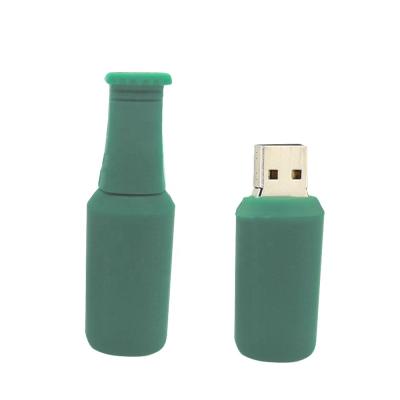 China PVC Design New PVC Memory Cartoon USB Bottle Beer PVC Mold USB Flash Custom Order for sale