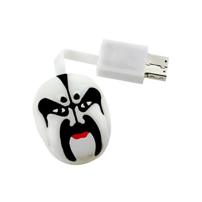 China New Mold PVC Chinese Style Peking Opera Mask USB Memory Cartoon USB Flash Drive for sale