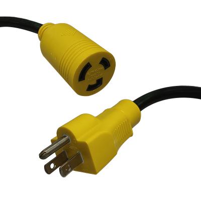 China Industrial 5-15P to L5-20R to L5-20R Adapter 5-15P Household Plug Locking Industry Degree Female Receptacle Cord for sale