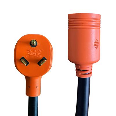 China STW TT-30P Male Plug to L14-30R Female Receptacle for RV XHL-TT30P-L1430R Electrical Adapter Power Cord for sale