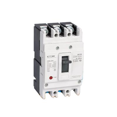 China ETEK EKM8 3P 1250A 65KA Thermomagnetic Type MCCB Molded Case Circuit Breaker With Intertek CB Approval EKM8 for sale