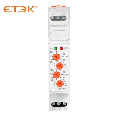 China ETEK EKR8-541TH0016 16A Relay 4 Sealed Time Delay Button SPDT 12-240VAC/DC for sale