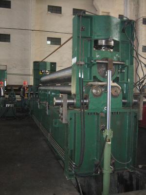 China SS-Edelstahlblech-verbiegende Maschinen-hydraulische drei Rollenplatten-verbiegende Maschine zu verkaufen