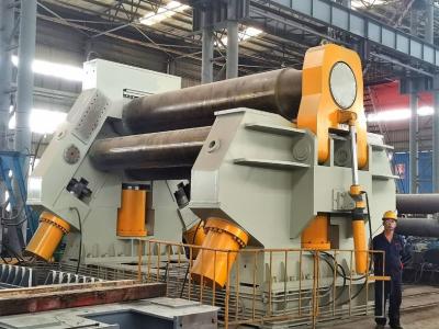 China Plaat die van de de Plaatrol van kegel de Vierkante 4 Broodje Hydraulische Grote Machine 65x3000mm buigen Te koop