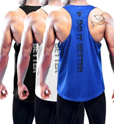 China Breathable Custom Wholesale Gym Clothing Cotton Men's Running Fitness Tops Tank Top Tank Tops Singlet Sports Fitness Breathable Singlet for sale