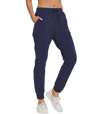 China Breathable Joggers Pants With Side Pockets Cotton Jogger Stacked Pants Womens Sweatpants Yoga Sporty Pants for sale