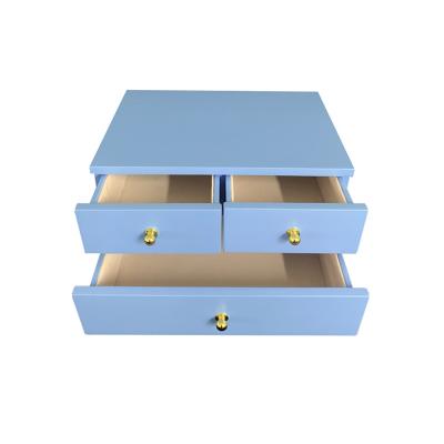 China Fashion Handmade Wholesale Matte Jewelry Boxes Blue Paper Jewelry Box Mini Jewelry Box for sale