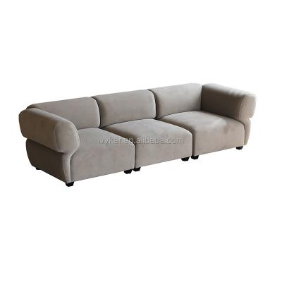 China EUROPEAN VK-2245 l high quality modern luxury comfortable sofa 1 2 shape velvet sofa set of 3 sofas for sale