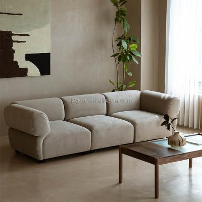 China VK-2245 EUROPEAN Square Roll Shape Module Combination Velvet Fabric Sofa Set With More Colors Optional for sale