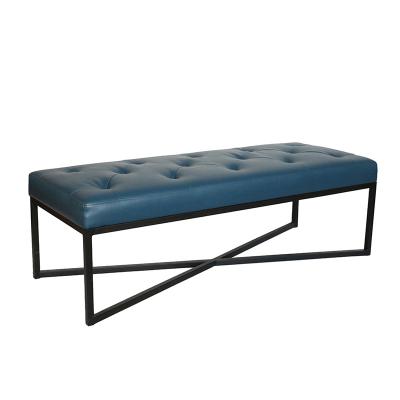 China PU Adjustable Cushion Upholstery Frame Long Bench (Iron Other) VK-2021 For Changing Shoes Changing Room And Entrance Rest Stool for sale