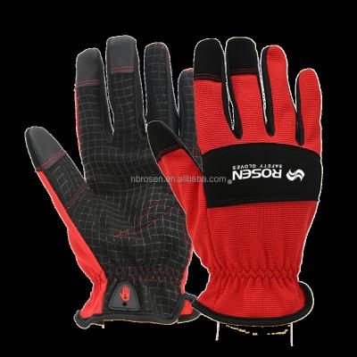 China Clute Cut Multi-Purpose Microfiber Dot Palm Grip Dexterity Assembly Striker Touch Light Mechanic Gloves Custom Logo Assembly and Mechanical Work Anti for sale