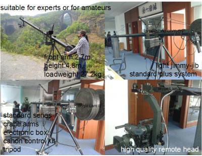 China Program production media shooting equipment, professional outdoor camera crane shooting machine, jimmy american jib crane for sale