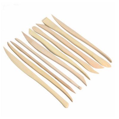 China Wooden Clay Modeling Tools Set Pottery Ceramic Tools Polymer Clay Tools Sculpting DIY High Qulaity Wooden Raw Material 10pcs for sale