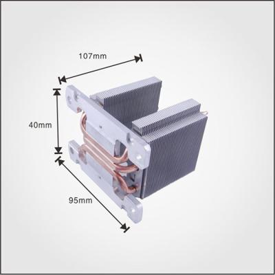 China Hot Selling Custom Electronic Aluminum Heatsink Copper Heatsink , Pipe Stacked Heatsink With Cooper Tubes for sale