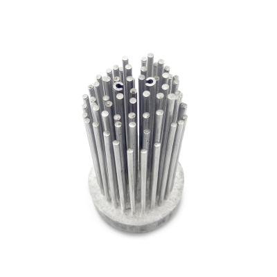 China LED Lighting Customized Service Heatsink Factory Price Round Cold Forge Different Length Teeth Heatsink For Led Light for sale