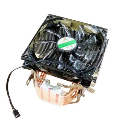 China Computer Case Factory Custom 4 Pipe Copper Tube Aluminum CPU Cooler Copper Heatsink Fan For CPU for sale