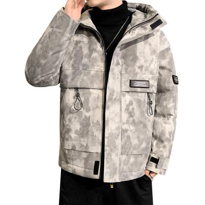 China QUICK DRY men's coat cotton jacket winter version flow Korean camouflage thickened down cotton jacket for sale