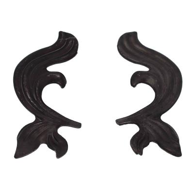 China Factory Easily Assembled Hot Sale 3mm Iron Stamping Wrought Iron Flowers And Leaves For Wrought Iron Doors for sale