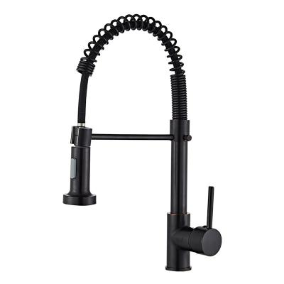 China High Quality Thermostatic Faucets Kitchen Faucet With Pull Down Sprayer High Arc Single Handle Spring Kitchen Sink Faucet for sale