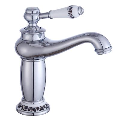 China Wholesale Stainless Steel Ornate Bronze Dark Sink Bathroom Sink Series Single Metered Faucet Mixer Tap for sale