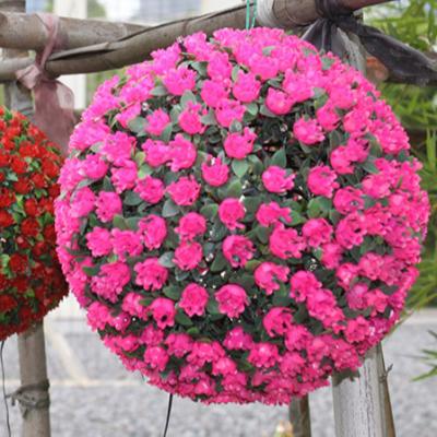 China Garden Led Decorative Solar Yard Garden Flower Ball Christmas Hangng Light for sale