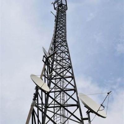 China Q255B Q355B Q420B Design 3 Legged Angular Steel Tower Telecommunication Tower for sale