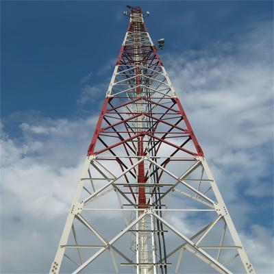 China 10 - 60 M Meters Self Supporting Internet 5G Telecommunication Tower Antenna 3 Legged Tower for sale