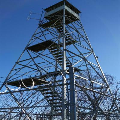 China Hot Dipped Galvanized 120ft Forest Fire Guard Tower Forecast Lookout Tower for sale