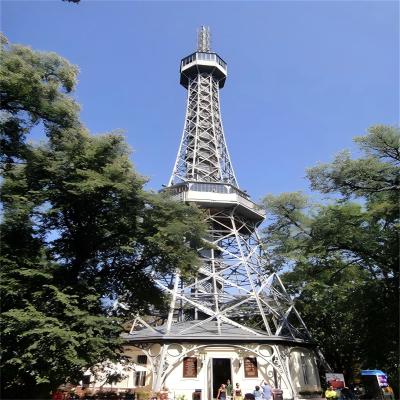 China Torre de treinamento da estação de bombeiros antirruda pré-fabricada Torre de vigia Estrutura de tubos de aço galvanizado à venda