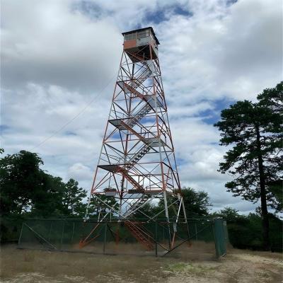 China Prefabricated Security Watch Tower Steel Structure AR500 / Q355 Guard House Platform Observation Towers for sale