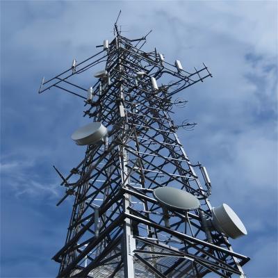 China 5-200M Galvanized Angle Steel Steel Lattice Tower Manufacturers Lattice Telecom Tower for sale