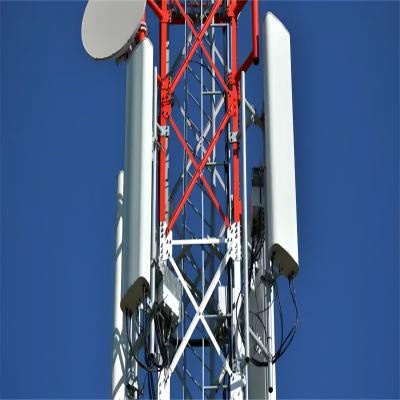 China Work Platforms Solar Power Gsm Base StationPhone Antenna Telecom Towers 4 Legged Angular Steel Tower for sale