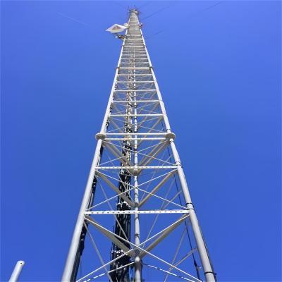 China 15m 20m 25m 40m 200 Feet Antenna Telecommunication Tower Tubular Radio TV FM Broadcast Antenna 3 Legs for sale