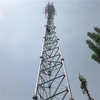 China 3 Leg Galvanized Tubular Antenna Tower Wifi Signal Bts Televisions Cell Phone Radio Gsm Communication Steel Tower for sale