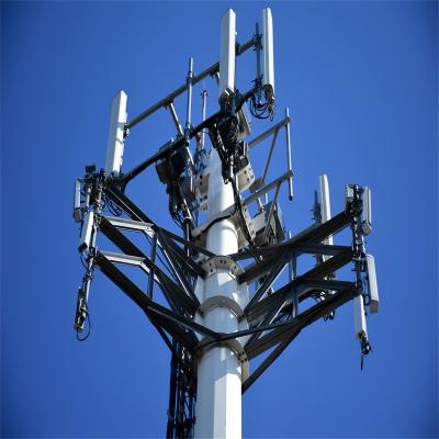 China Iron Wifi Cell Phone Antenna Tower 25m 40m Height Network Mobile Gsm Communication for sale