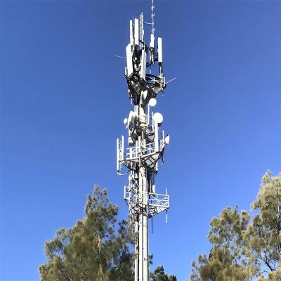 China Galvanizado en caliente auto-sustentador de 5 km Wifi teléfono celular satélite radio de microondas antena torre en venta