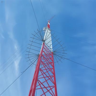 China 20M Meter Hot Dip Galvanizado Tubular Aço Guyed Wire Tower 5G Antenna de rádio Mast de telecomunicações à venda