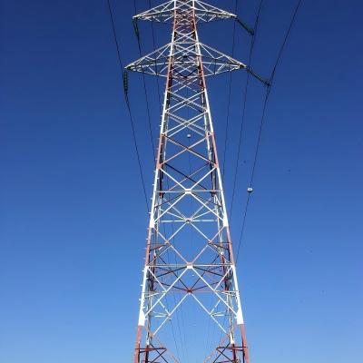 China Substation Structure High Voltage Power Tower Galvanized Electricity Pylon Line Pole Transmission Lattice Steel Angle Tower For Sale for sale