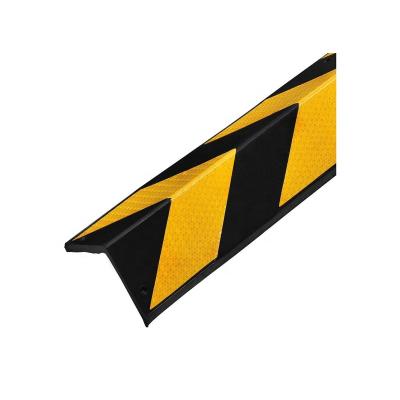 China Modern Yellow Black Right Angle Rubber Guard Car Parking Security Wall Rubber Corner Guard for sale