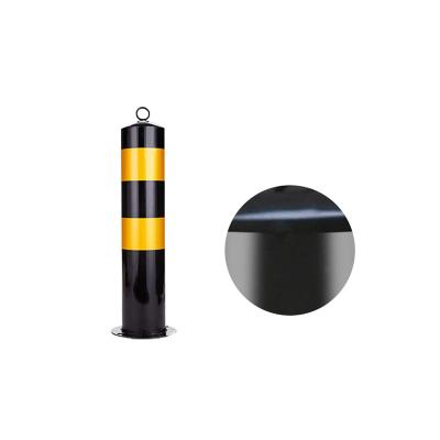 China Pavement Safety Steel Barrier Parking Bollard Drafter Warning Reflective Post for sale