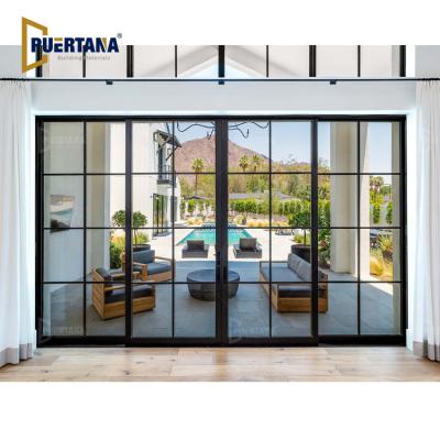 China Heat Insulation America Standard Aluminum Sliding Patio Door With Motor 4 Panel Automatic Sliding Patio Doors for sale